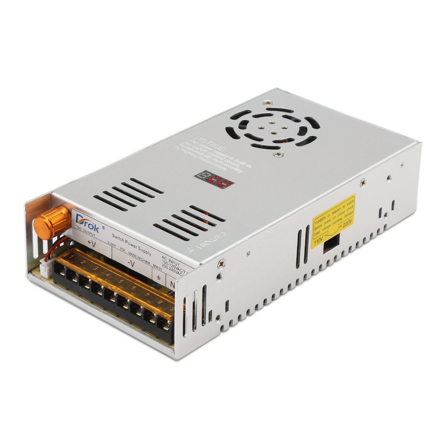 480W AC Power Supply, Digital Switching Power Supply AC 110 ~ 220V